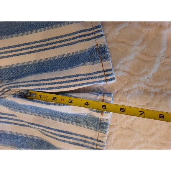 Vintage Made In The Shade Women's Shorts, Blue and White Stripes Size 5 - Picture 11 of 11